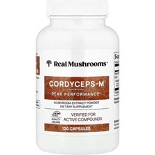 Real Mushrooms (Ösg Özel Sporcu Gıdaları) Cordyceps M Mushroom Beta Glucans 120 Capsul.orj Abd Menşei.