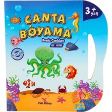 İlk El Grup  Çanta Kitap Boyama Kitabı Deniz Canlıları