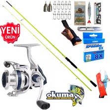 Okuma Aria 3000 270CM 5-55GR Karbon High Tech Spin Olta Takımı Seti