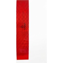 Reflektif Kırmızı Bant  5.5cm 5 Metre Ikaz Bandı Tüvtürk Onaylı Dcpower