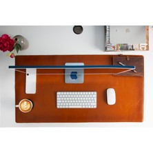 BloominBag Atelier 91 Sandy Tan Leather Desk Mat - Large
