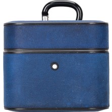 BloominBag Aurel Clip Cadet Ocean Hakiki Deri Airpods 3 Kılıfı – Airpods 3 Uyumlu Charm Case