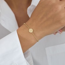 Zeyd Jewelry Pusula 14 Ayar Altın Bileklik