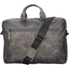 BloominBag Bloom Urban Shield 13"-14" Ash Gray Deri Laptop / Macbook Çantası