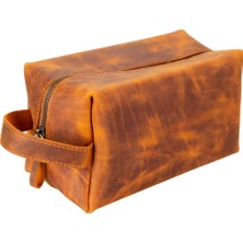 BloominBag Voyage Golden Sand Hakiki Deri Dopp Kit – x Large
