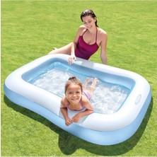Empressco IH57403 166X100X25 cm Şişme Yumuşak Tabanlı Dikdörtgen Boğumlu Şime Su Havuzu Oyun Havuzu