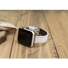 BloominBag Avılla Soft Ivory Deri Apple Watch Band (44/45/46/49MM)