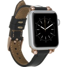 BloominBag Avılla Noir Black Deri Apple Watch Band (44/45/46/49MM)