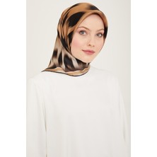 Armine Sura Ipek Eşarp Nostalji Siyah, Vizon, Gold