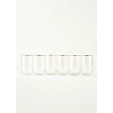 Bella Maison Premium Meşrubat Bardağı 6'lı Silver (365 Cc)
