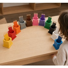 Montessori Gemisi 11'Li Ahşap Kalemlik