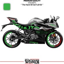 Sv Sticker Works Cfmoto 250SR The Hard Sr Sticker Set Etiket Modeli Yüksek Kalite Set Jant Kaplama Hediyeli