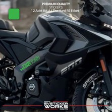 Sv Sticker Works Bajaj The Hard Rs Sticker Yüksek Kalite Folyo 2 Adet Sticker Etiket