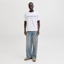 Jack & Jones Erkek Gögüs Logo Baskili Tisört - Devin