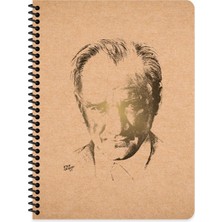 Keskin Color Keskin 16,5*22,5 Kareli Sert Karton Kapak Funky Atatürk Defter - No: 4