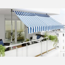 Moli Sunfun Teleskopik Tente Mavi-Beyaz 250X130 cm