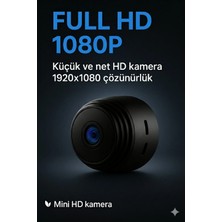 Dimute Shop Mini Kablosuz Wi-Fi Güvenlik Kamerası | 1080P Hd Çözünürlük | Iç & Dış Mekan Kullanımına Uygun