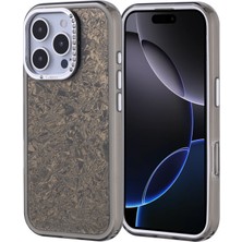 iPhone 16 Pro Kılıf Taşlı Tasarımlı Zore Kapi Kapak Tpu + Pc Darbe Korumalı Şık Parlak Kamera Çerçeveli