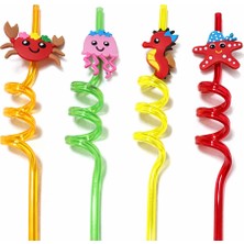 Dordoi Renkli Eğlence Pipetleri – 4’lü (2 Paket)(Karma Gönderim)