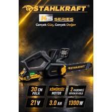 Stahlkraft H15 3825 Kömürsüz Motor 21V 3AH 30 cm (12'') Akülü Testere