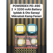 Powerdex PD-490 2*3200 Mah Battery Işıldak&oto Sanayi,mıknatıslı Kamp Feneri