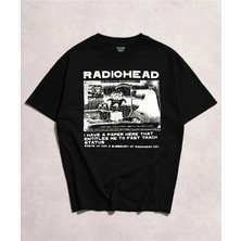 Empressco Radiohead Baskılı Siyah Unisex Tişört
