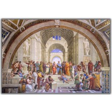 Rosaart Raphael Atina Okulu Posteri, The School Of Athens, Rönesans Sanatı, Klasik Sanat Duvar Posteri, Dekoratif Poster