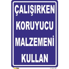 Mediwiz Çalışırken Koruyucu Malzemeni Kullan Levhası Levha 25X35 cm Dekota 3 mm