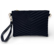 Sanmorris Kadın Siyah Renkli Saten Kumaş Ayarlanabilir Çapraz Ve El Askılı Portföy, Clutch Çanta