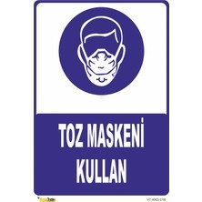 Mediwiz Toz Maskeni Kullan Levhası Levha 25X35 cm Galvaniz Saç 0,4 mm