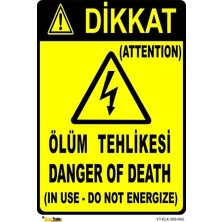 Mediwiz Ölüm Tehlikesi 70X100 cm Sticker