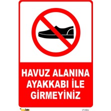 Mediwiz Havuz Alanına Ayakkabı Ile 25X35 cm Sticker