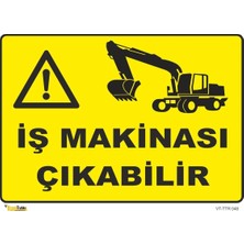 Mediwiz Iş Makinası Çıkabilir Levhası Levha 35X50 cm Sticker