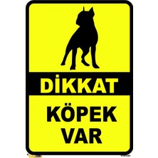 Mediwiz Dikkat Köpek Var 25X35 cm Sticker