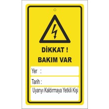 Mediwiz Dikkat Bakım Var Levhası Levha 35X50 cm Sticker Abo 038