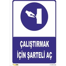 Mediwiz Çalıştırmak Için Şalteri Aç- Isg Levhası 70X100 cm Galvaniz Saç 0,4 mm