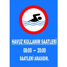Mediwiz Havuz Kullanım Saatleri 50X70 cm Dekota 3 mm