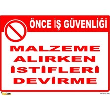 Mediwiz Malzeme Alırken Istifleri Devirme 25X35 cm Sticker