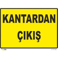 Mediwiz Kantardan Çıkış Levhası Levha 50X70 cm Galvaniz Saç 0,4 mm