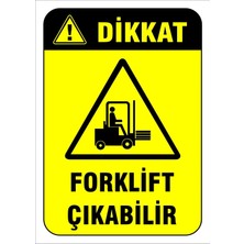 Mediwiz Forklift Çıkabilir Levhası Levha Vim 009 50X70 cm Sticker