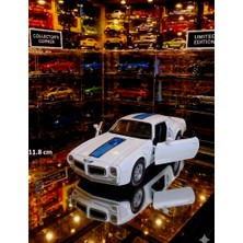 Oyuncak Sahili Pontıac Fırebırd Tran 1972 Model Araba Koleksiyon 11.8cm Diecast Metal Kapı Açılır Çekbırak Pontiac Firebird 1:36 Beyaz