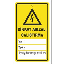 Mediwiz Dikkat Arızalı Çalıştırma Levhası Levha 15X21 cm Dekota 3 mm Abo 036