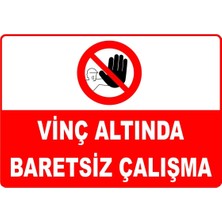 Mediwiz Vinç Altında Baretsiz Çalışma Levhası Levha 15X21 cm Dekota 3 mm