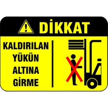 Mediwiz Kaldırılan Yükün Altına Girme Levhası Levha Vim 007 50X70 cm Galvaniz Saç 0,4 mm