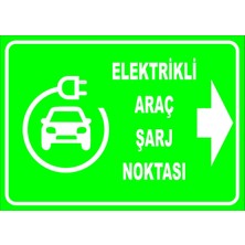 Mediwiz Elektrikli Araç Şarj Noktası 35X50 cm Sticker