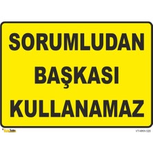 Mediwiz Sorumludan Başkası Kullanamaz - Isg Levhası 70X100 cm Dekota 3 mm