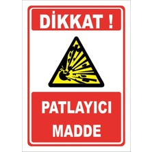Mediwiz Patlayıcı Madde - Isg Levhası Levha 15X21 cm Dekota 3 mm