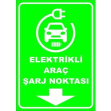 Mediwiz Elektrikli Araç Şarj Noktası 25X35 cm Sticker