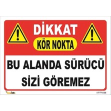 Mediwiz Sürücü Sizi Göremez Kör Nokta 25X35 cm Galvaniz Saç 0,4 mm
