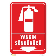 Mediwiz Yangin Söndürücü - Isg Levhası Levha 15X21 cm Galvaniz Saç 0,4 mm